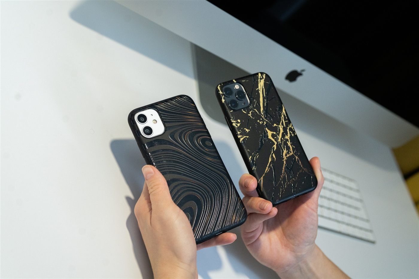 Black and gold premium cases